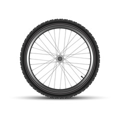 Obraz premium Front wheel of bike nip