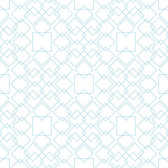 White and navy blue geometric ornament. Seamless pattern