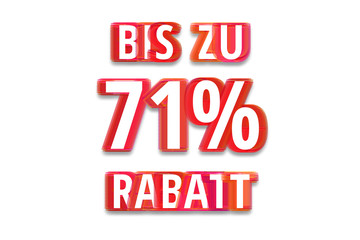 bis zu 71% Rabatt - weißer Hintergrund rote Schrift für Symbol / Schild