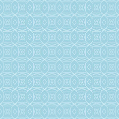 Light blue geometric ornament. Seamless pattern