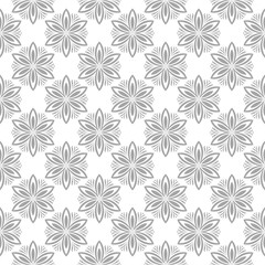 Gray seamless design on white background