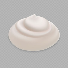 White Cream isolated