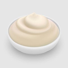 Mayonnaise sauce in bowl
