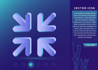 arrows change size icon