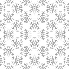 Gray seamless pattern on white background
