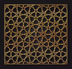 Decorative panel for laser cutting.