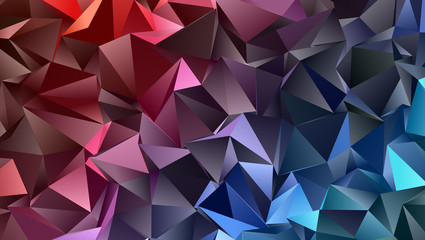 Obraz premium Abstract Low-Poly triangular modern background