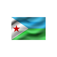 Flag of Djibouti.