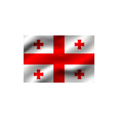 Obraz premium Flag of Georgia.