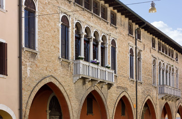 Fototapeta na wymiar Historic Building in Portogruaro, Italy