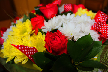 A bright bouquet on the occasion