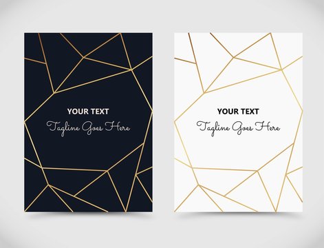 Beautiful template with geometric, linear decoration vector