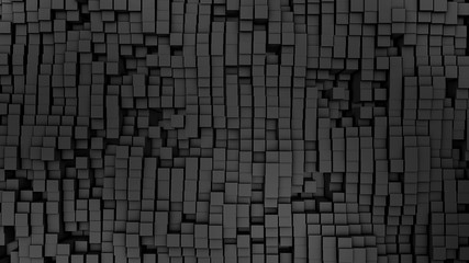 3D render Digital background of the many grey squares