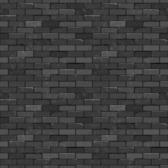 Seamless texture vintage black brick wall