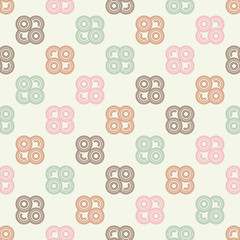 Polka dot seamless pattern. Halftone. Geometric background. Scribble texture. Тextile rapport. 