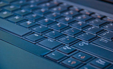 laptop dark keyboard (shift, enter)