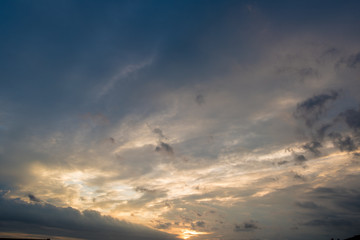 dark storm clouds with background,Dark clouds before a thunder-storm.