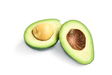 Avocado isolated on white background