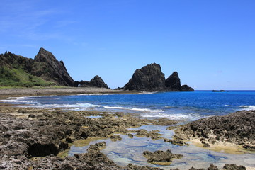 Beach view at Lanyu in Taiwan