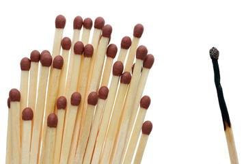 One against all. Individualist fights with society concept.