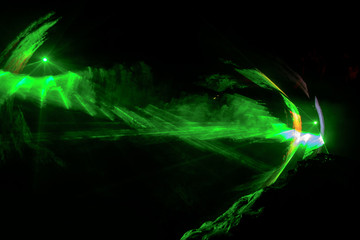 Abstraction of color laser beams 2