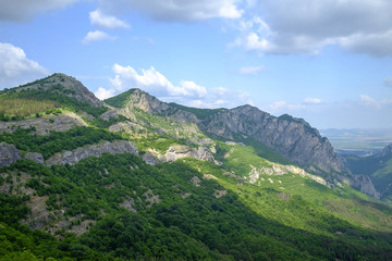 Mountains and blue sky in the clouds 1