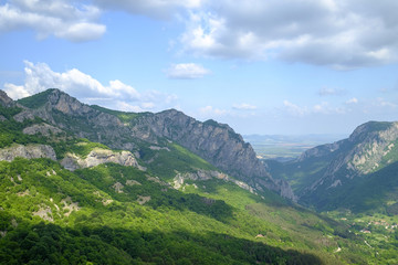 Mountains and blue sky in the clouds 2