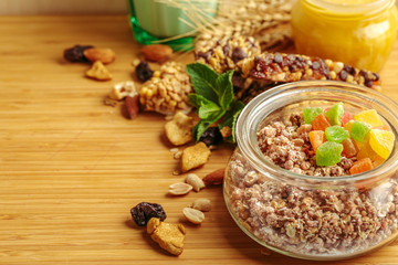 Healthy breakfast on the table