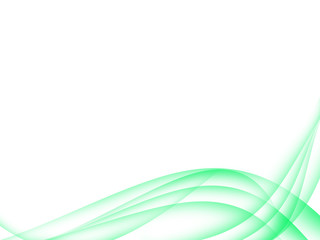 Green abstraction smooth twist light lines background.
