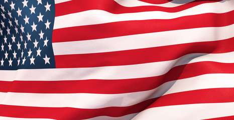 Fototapeta premium USA flag texture. US. 3d render