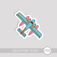 Hydroplane icon. Summer. Vacation