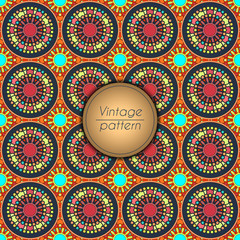 Abstract colorful geometric seamless pattern. Floral background texture.