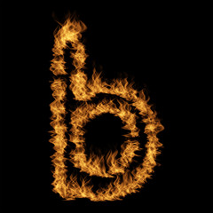 Obraz premium Hot fiery burning flame font made of blazing or raging orange yellow fire isolated on black background. 3D illustration of abstract grungy glowing hell or inferno danger concept energy design