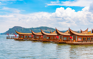 Obraz premium china yunnan kunming dianchi lake