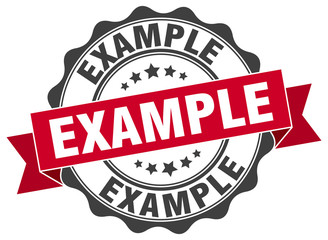 Obraz premium example stamp. sign. seal