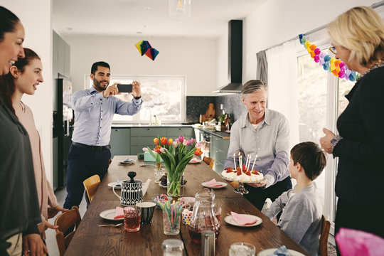 Family Having Birthday Party