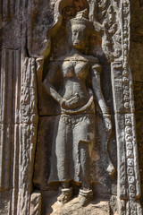 Ta Prohm temple at Angkor Wat complex, Siem Reap, Cambodia