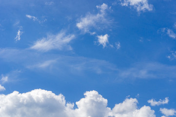 white cloud on blue sky