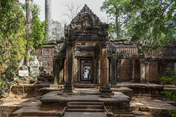 Ta Prohm temple at Angkor Wat complex, Siem Reap, Cambodia