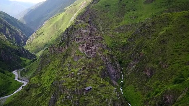 Georgia - Mutso Castle - Tusheti by drone