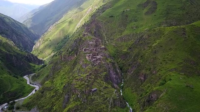 Georgia - Mutso Castle - Tusheti by drone