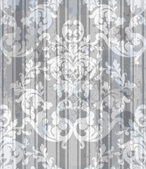 Fototapeta na wymiar Vintage Baroque style background Vector. Luxury Delicate Classic ornament. Royal Victorian floral decor for birthday card, wedding invitation, textile print, wallpaper, wrappings