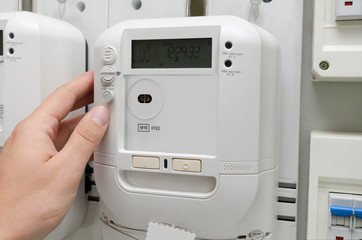Electric energy meter.