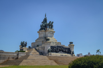 Fototapeta na wymiar Monument to the Independence of Brazil (Monumento a Independencia do Brasil) at Independence Park (Parque da Independencia) in Ipiranga - Sao Paulo, Brazil