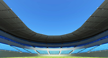 3D rendering , Football stadium background for world cup theme.