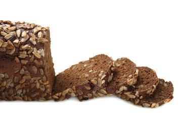 black bread with seeds