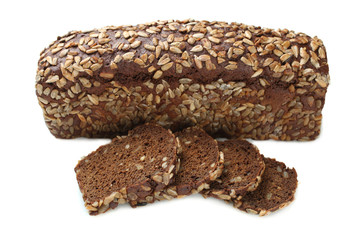 black bread with seeds