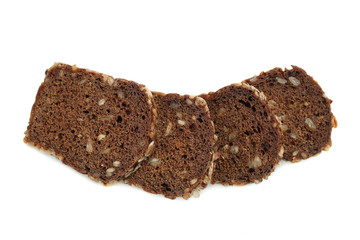 black bread with seeds