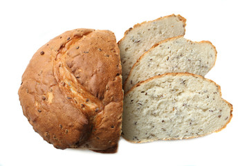 white bread with seeds