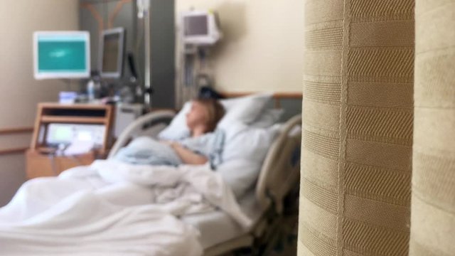 Pregnant Woman in Hospital Room&nbsp;